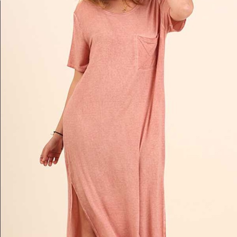 Peach Maxi Dress